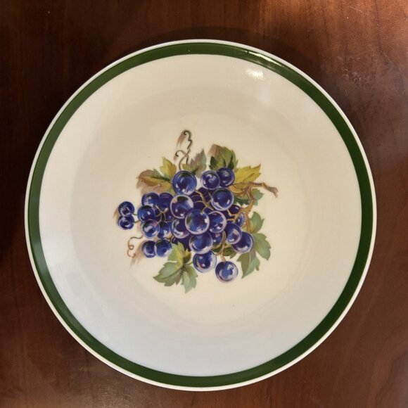Vintage Kahla Porcelain Side Plates Fruits & Nuts - Picture 7 of 9